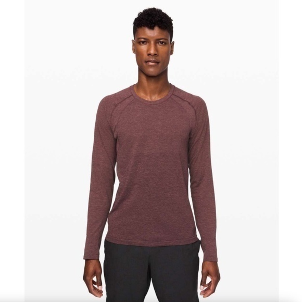 Lululemon Metal Vent Tech Long Sleeve 2.0 Red Dust / Arctic Plum Size XL